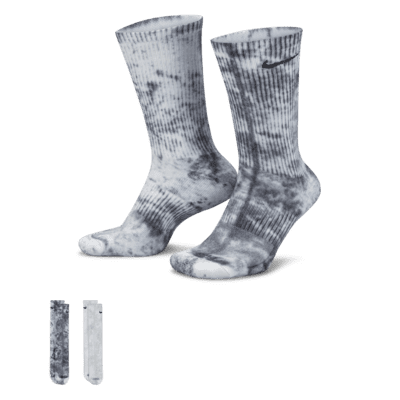 海外【NIKE】 Everyday Plus Dip Dye Mens Crew Socks Nike Everyday Plus Cushioned Crew Socks 2-Pack Dip-Dye